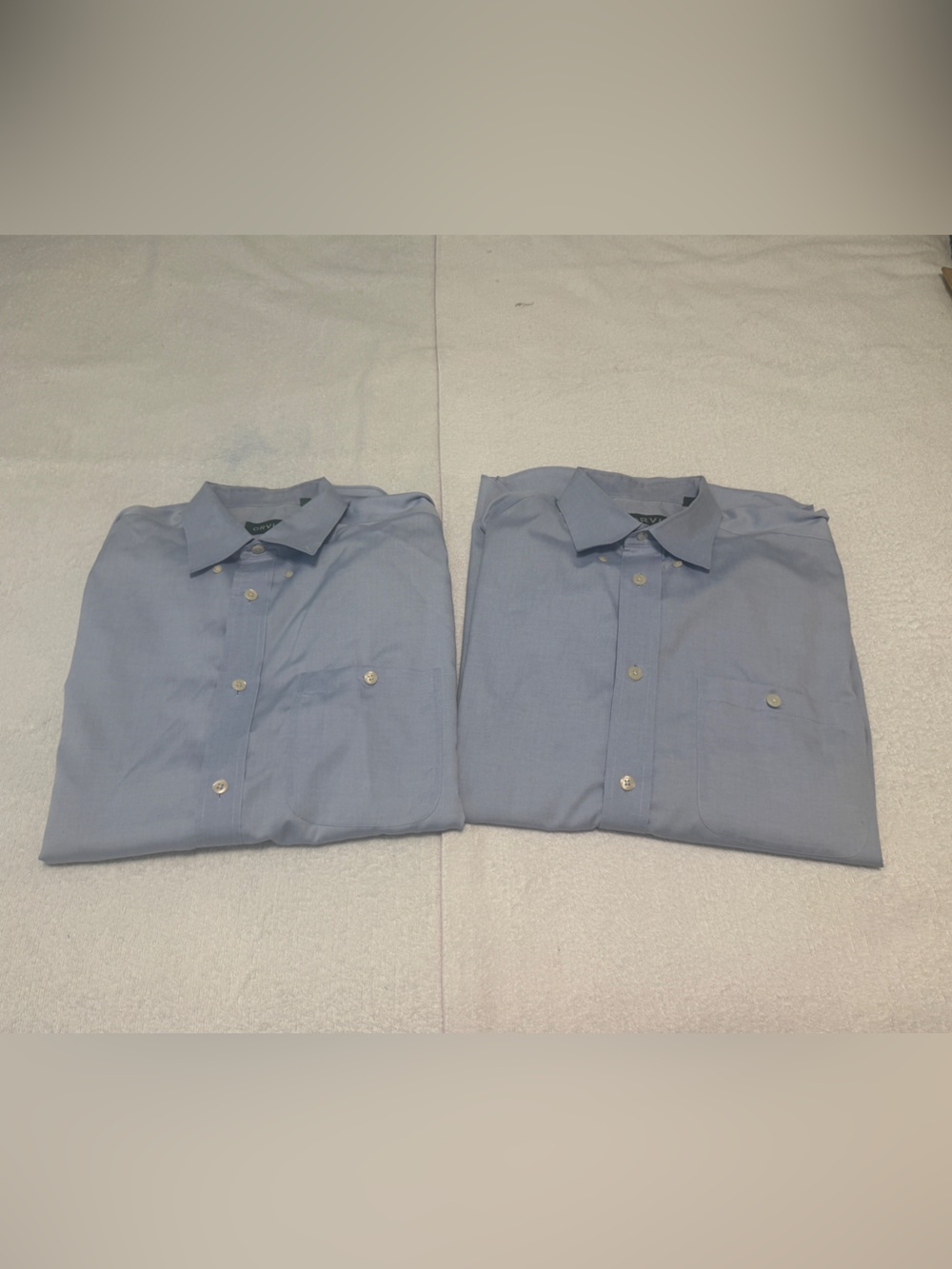 Orvis Light Blue Men’s Dress Shirts - Twin Pack